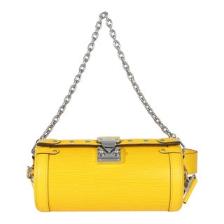 Yellow Epi Papillon Trunk Shoulder Bag For Sale