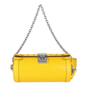 Yellow Epi Papillon Trunk Shoulder Bag