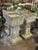 English English Square Pedestal Garden Planters With Cobblestone Relief (Four Available) For Sale - Image 3 of 12