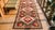 1920s Brown Diamond Folk Art Antique American Hooked Rug 1'10" X 14' Hand Knotted Cotton Wool Carpet For Sale - Image 14 of 14