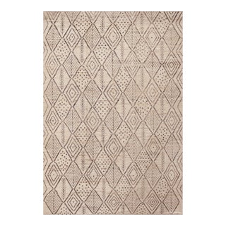 Tribal Moroccan Berber Beni Ourain Design Modern Area Rug For Sale