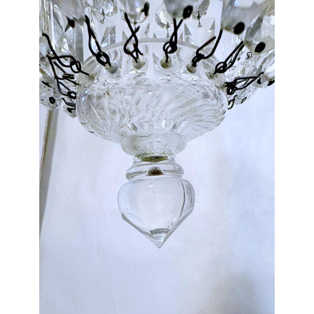 Antique Crystal Basket-Style Pendant Chandelier For Sale - Image 4 of 8