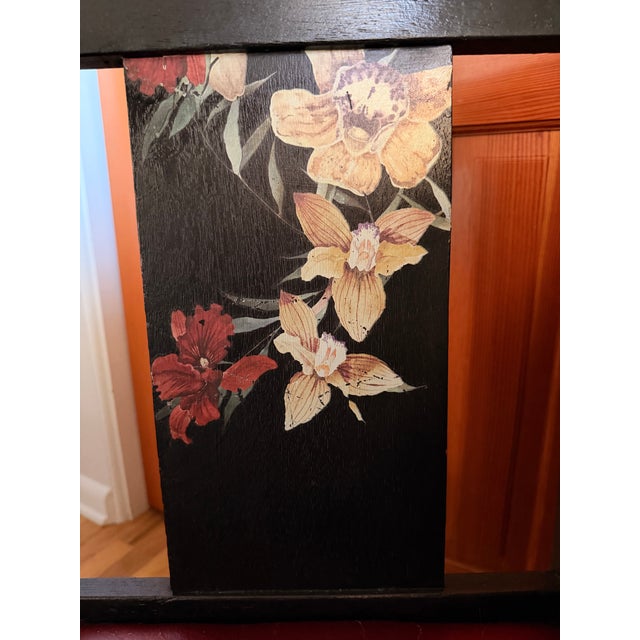 Early 20th Century Chinoiserie Vanity Ser With Mirror and Chair For Sale - Image 4 of 12