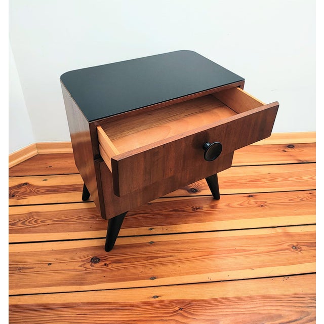 Czechoslovakian Nightstands by J. Halabala for UP Závody, 1950s, Set of 3 For Sale - Image 9 of 17