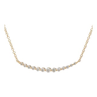 14KY Diamond(0.40) Smile Necklace For Sale