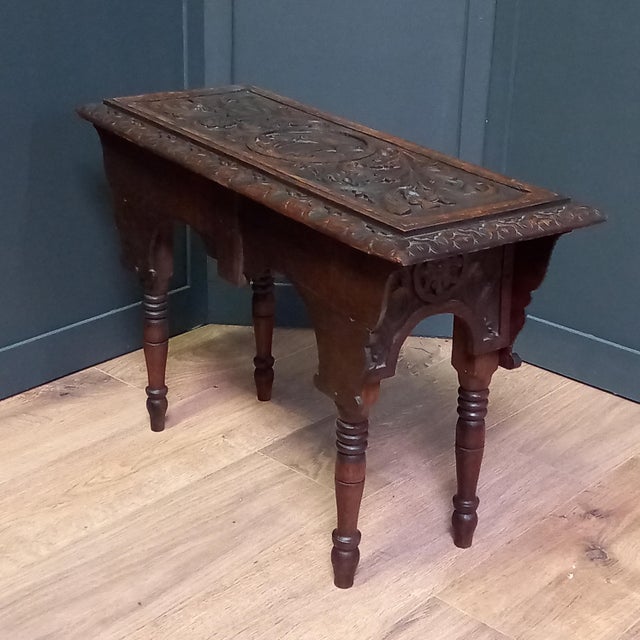 Wood 19th-Century Bedstead Bed Table For Sale - Image 7 of 16