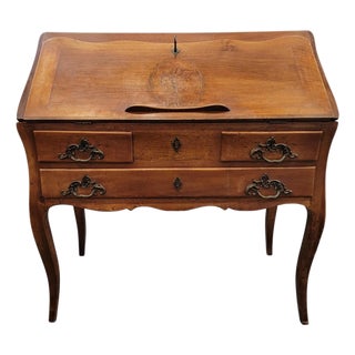Louis XV Style Country French Slant Front Desk Circa. 1800 For Sale