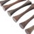1970s Set of 6 Saap Danish Modern Rosewood Turned Wooden Knife Rest by Michael Bloch For Sale - Image 15 of 15