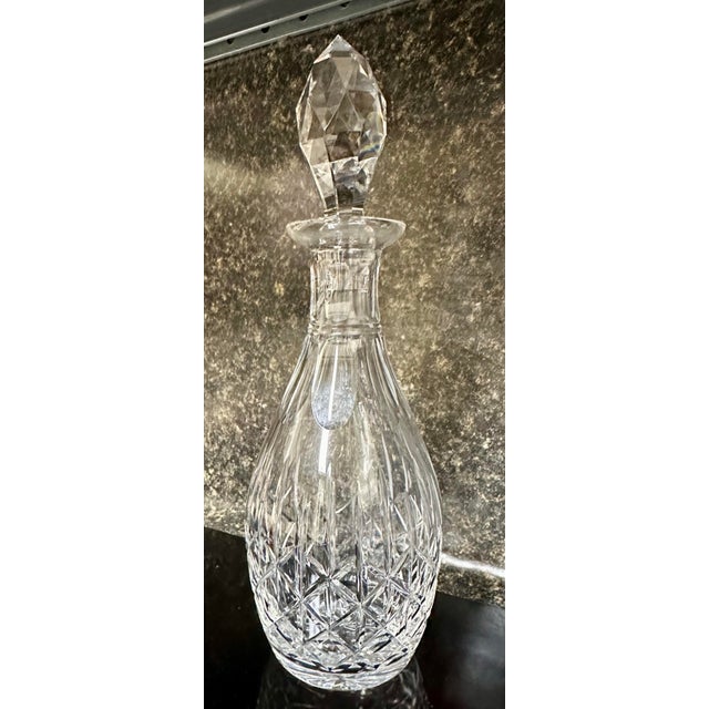 Mid 19th Century Edinburgh Crystal Ships Decanter With 6 Glasses and Silver Tray For Sale - Image 12 of 12