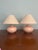Mid-Century Modern Vintage Boho Mid Century Modern Pink Table Lamps - a Pair For Sale - Image 3 of 5