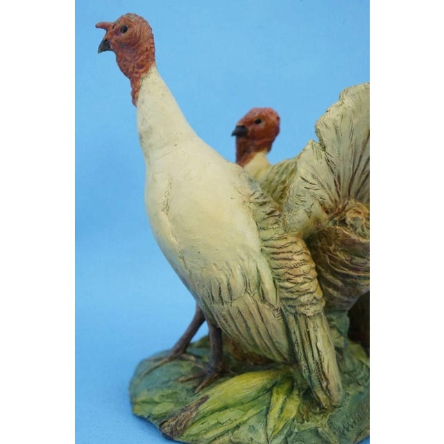 20th Century Stoneware Turkeys Figurine by Guido Cacciapuoti, Italy For Sale - Image 13 of 18