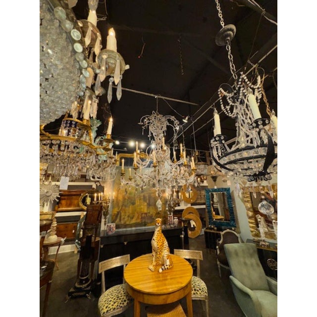 Traditional Italian Beaded Chandelier For Sale - Image 3 of 6