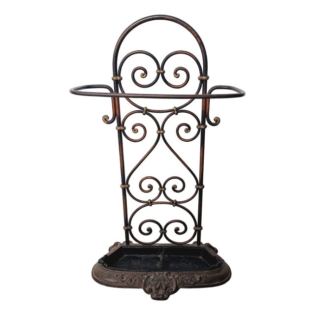 Victorian Cast Iron Umbrella Stand, 1850s For Sale