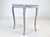French Provincial Louis XV French Style Marble Top Kidney Shape Side Table, Usa, 1940's For Sale - Image 3 of 12