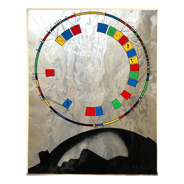 Joe Tilson - No DNA From the portfolio “The Software Chart Questionnaire”- 1968 1968 For Sale