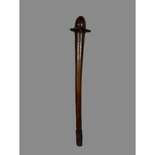 Phallic war club with a phallic head, Kanak, New Caledonia For Sale