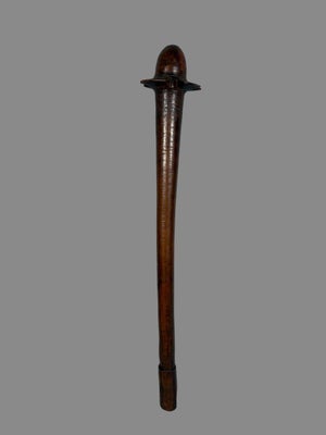 Phallic war club with a phallic head, Kanak, New Caledonia