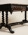 Early 20th Century Antique English Jacobean Revival Carved Oak Library Writing Table by Hobbs & Co. London For Sale - Image 5 of 12