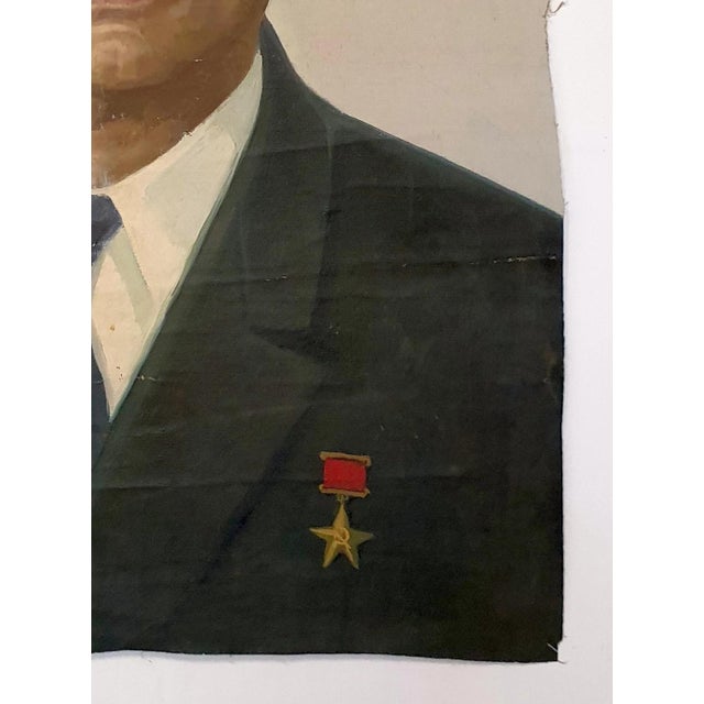 Soviet Era Oil Painting: Ukrainian Politician Portrait, Igor Artist 98-70 For Sale - Image 6 of 6