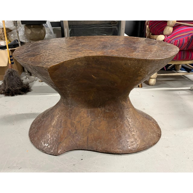 2000 - 2009 Bill Anson Copper Clad Cedar Organic Bi-morphic Table For Sale - Image 5 of 12