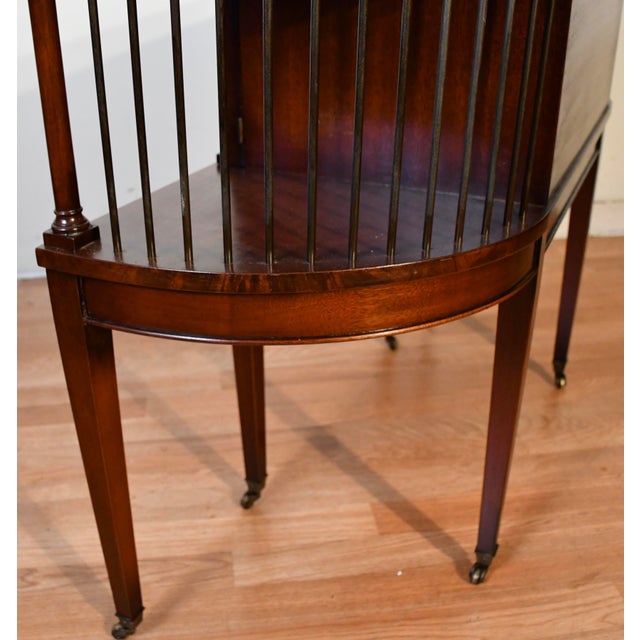 1930s. English Regency Mahogany & Leather Top Console Table / Sofa Table For Sale - Image 14 of 14