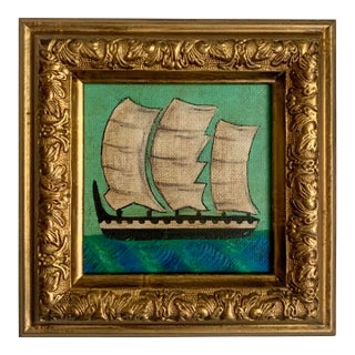 Contemporary Impressionist Style Seascape on Canvas, Framed For Sale