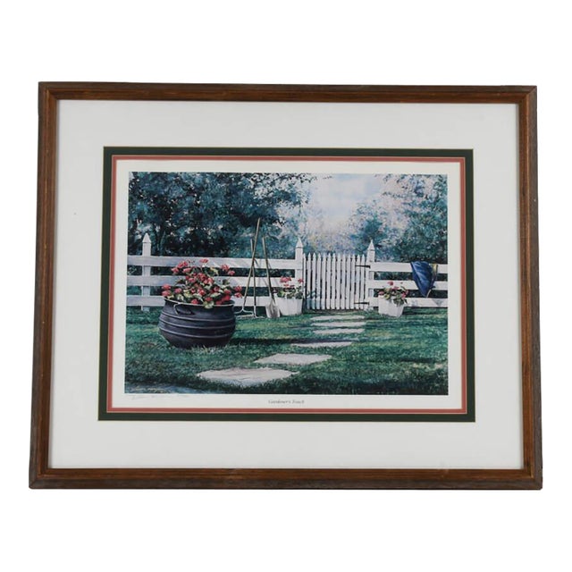 William Magum "Gardener's Touch" Print, Signed Numbered 317/450 For Sale