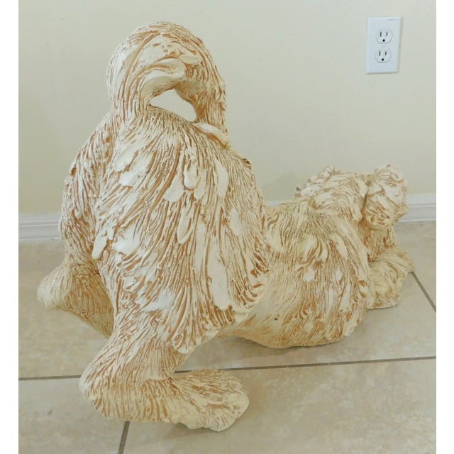 Large 31" Mid-Century Jaru California Art Pottery Life Size Puppy Dog Statue Floor Figurine For Sale In West Palm - Image 6 of 12