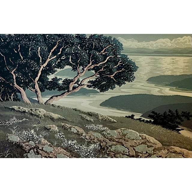 1990s “Anchored in Stone” Lt. Ed. Serigraph by Nw Artist Nancy Spaulding For Sale In Seattle - Image 6 of 6