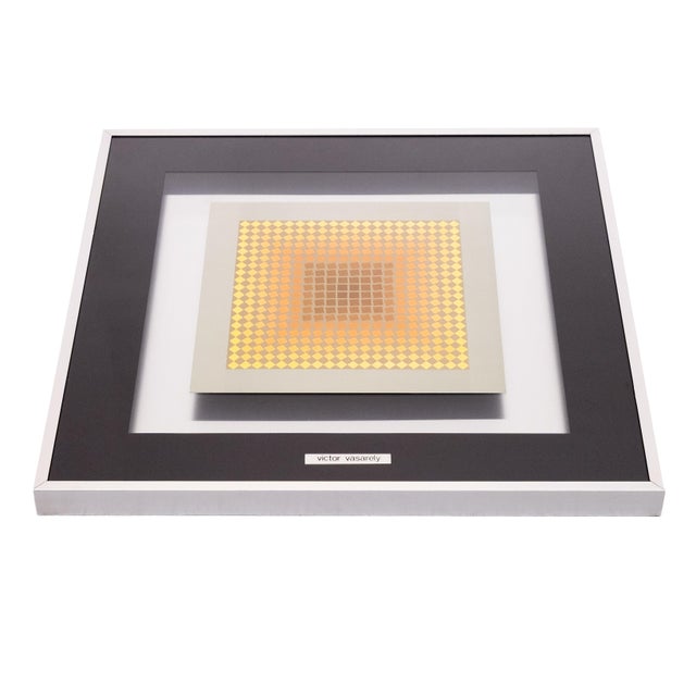 Mid-Century Modern Victor Vaserely, Composition, 1972, Photogravure For Sale - Image 3 of 8