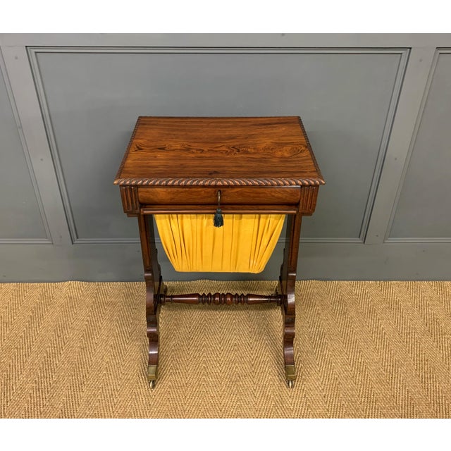 Regency Period Rosewood Worktable, 1810 For Sale - Image 14 of 16