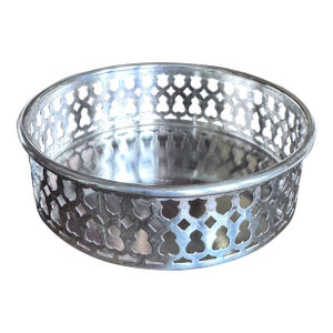 Made in Portugal Vintage Silver Plated Wine Bottle Coaster