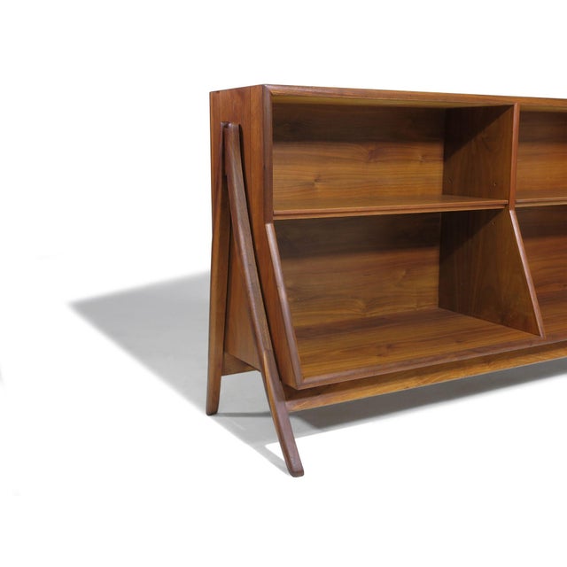 Mid-Century Kipp Stewart for Drexel Declaration Walnut Bookcase, Attributed For Sale - Image 10 of 10