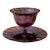 Carder Steuben Amethyst Art Glass Footed Bowl & Underplate For Sale