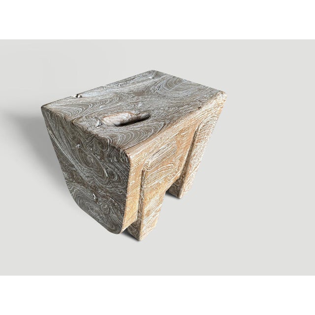 Andrianna Shamaris Minimalist Small Coffee Table or Side Table/Bench For Sale - Image 4 of 5