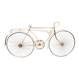 Vintage Rustic 1970's C Curtis Jere "Spinning Wheel" Bicyle Bike Wall Sculpture
