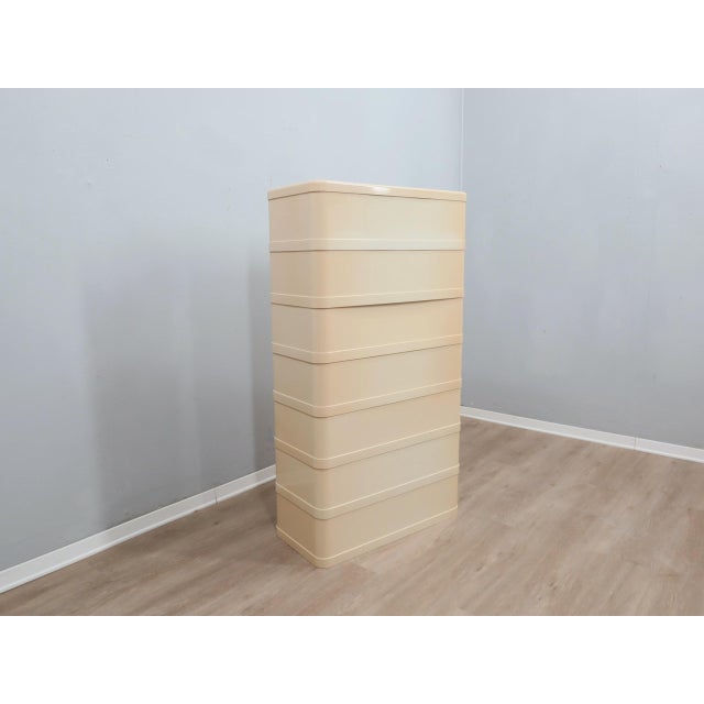 Beige Model 4963 Modular Storage System by Olaf von Bohr for Kartell, 1970s, Set of 7 For Sale - Image 8 of 15