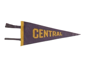Vintage Central Felt Flag Pennant