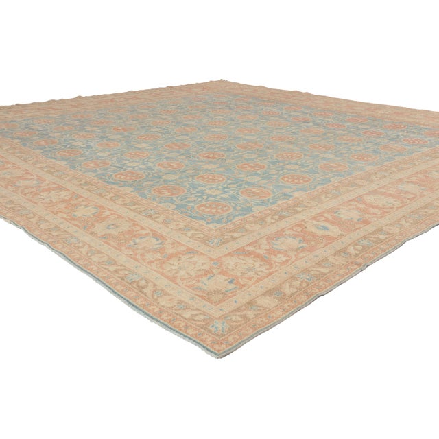 53034 Vintage Portuguese Khotan Rug, 09'03 x 09'07. The Pomegranate Garden: A Vintage Portuguese Khotan Masterpiece of...