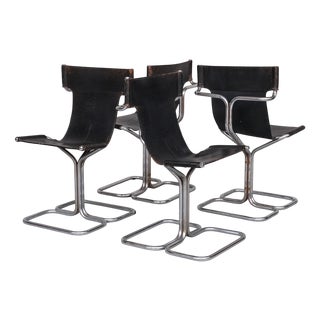 Mid-Century Modern Topos Dining Chairs by Gruppo Dam for Busnelli, 1970s, Set of 4 For Sale