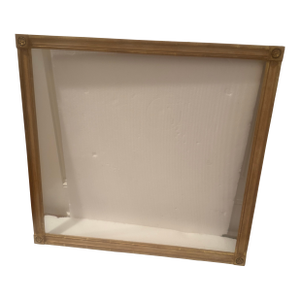 Gilded Finished Corner Custom Picture Frame With Rosettes on the Corners