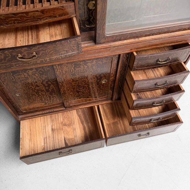 Vintage Japanese Chadansu Tea Cabinet, 1920s For Sale - Image 9 of 18