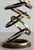 Maitland - Smith Monumental Maitland-Smith Bronze & Brass Spiral Hurricane Candle Holders 29.5" - A Pair For Sale - Image 4 of 6