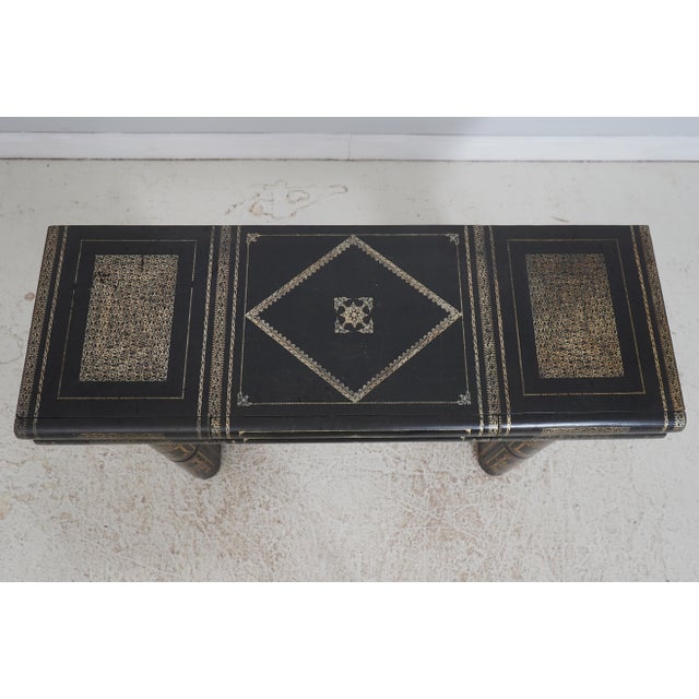 Animal Skin Maitland Smith Leather Wrapped 7 Drawer Console Sofa Table For Sale - Image 7 of 18