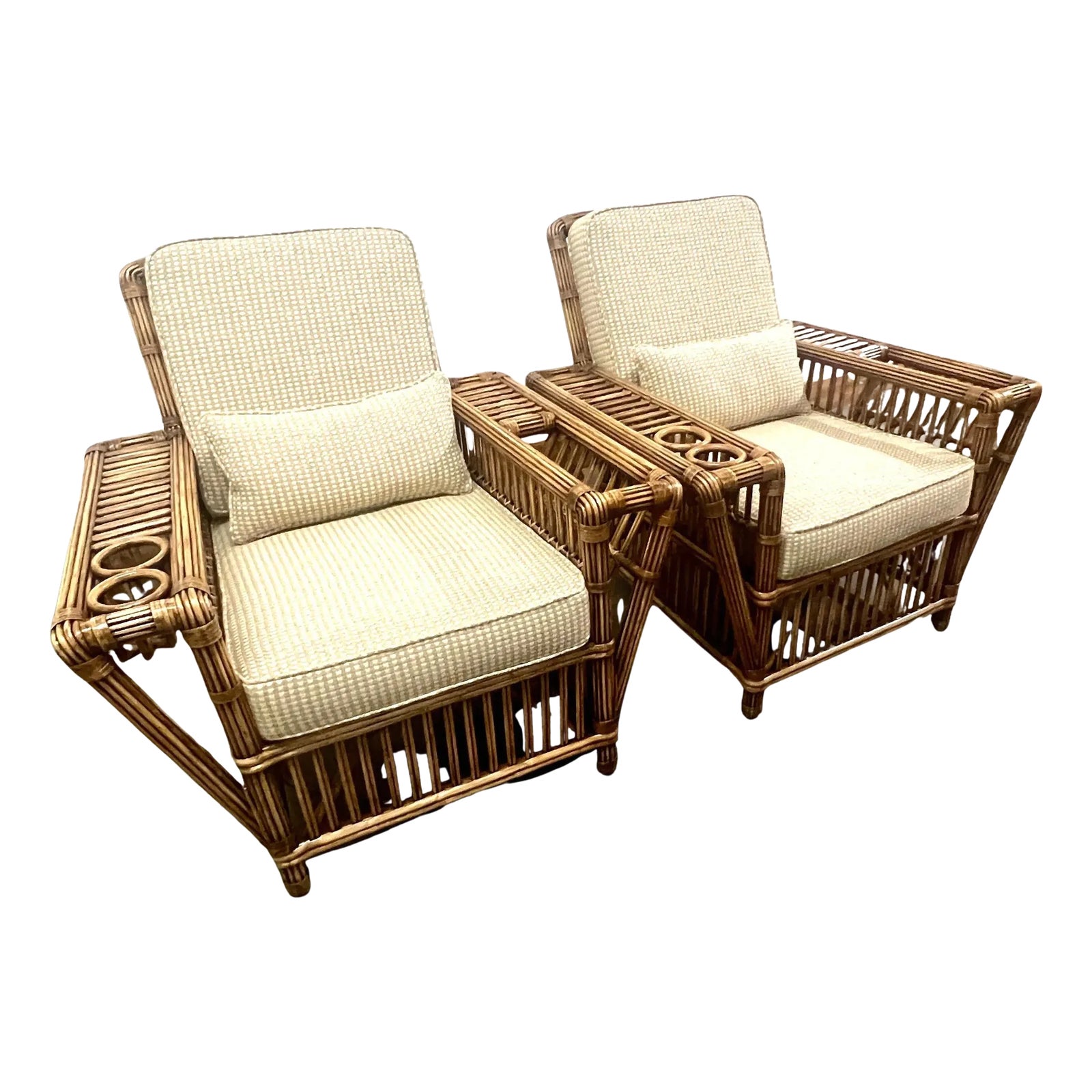 椅子 vintage rattan easy chair Vintage Rattan Easy Chair – Stowaway London