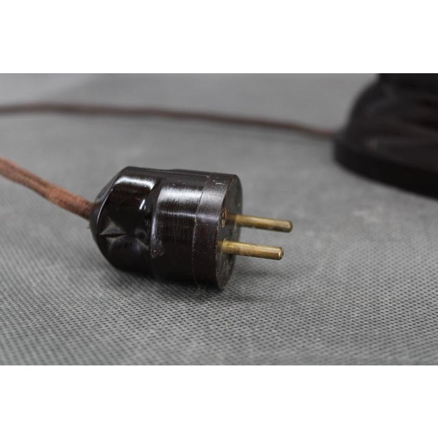 Bauhaus Bakelite Model 11126 Table Lamp attributed to Electrosvit, 1930s For Sale - Image 9 of 15