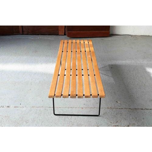 Slatted Bench 400 by Harry Bertoia For Sale - Image 5 of 18
