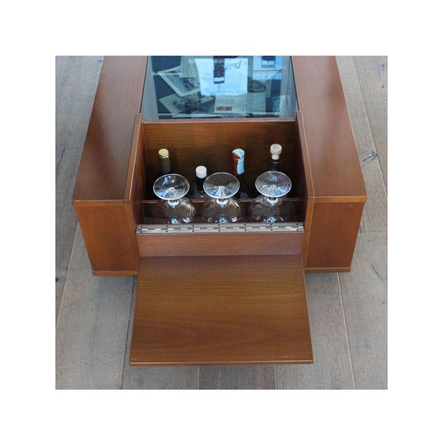 Drop-Leaf Coffee Table with Bar, Italy, 1960s For Sale - Image 11 of 14