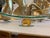 15.5”x12” Stunning Glass Bowl - Serving Platter - Decorative Blown Glass Angel Fish Decor. Excellent condition