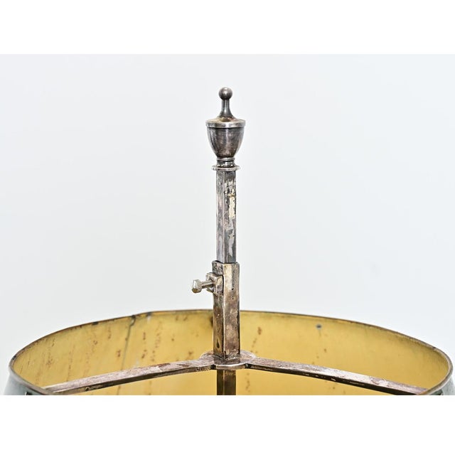 19th Century French Silverplate Bouillotte Table Lamp For Sale - Image 10 of 13